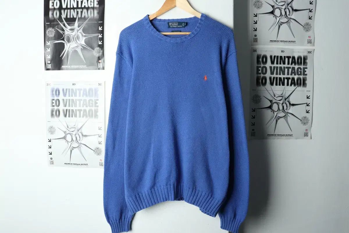 XL-2 XL ポロラルフローレン ニット オーバーサイズ ブルー ポニー - 15 D 3 A