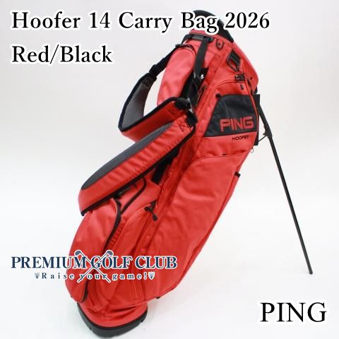 ピン PING フーファー Hoofer 14 スタンドバッグ 2026 レッド ブラック 14分割口 日本未発売USモデル 4861