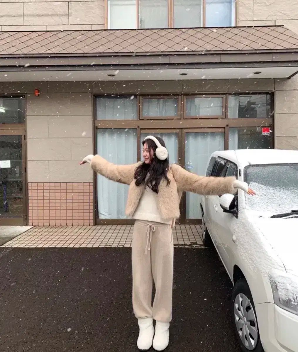 ルプレイン カシミア ニットパンツ ショート