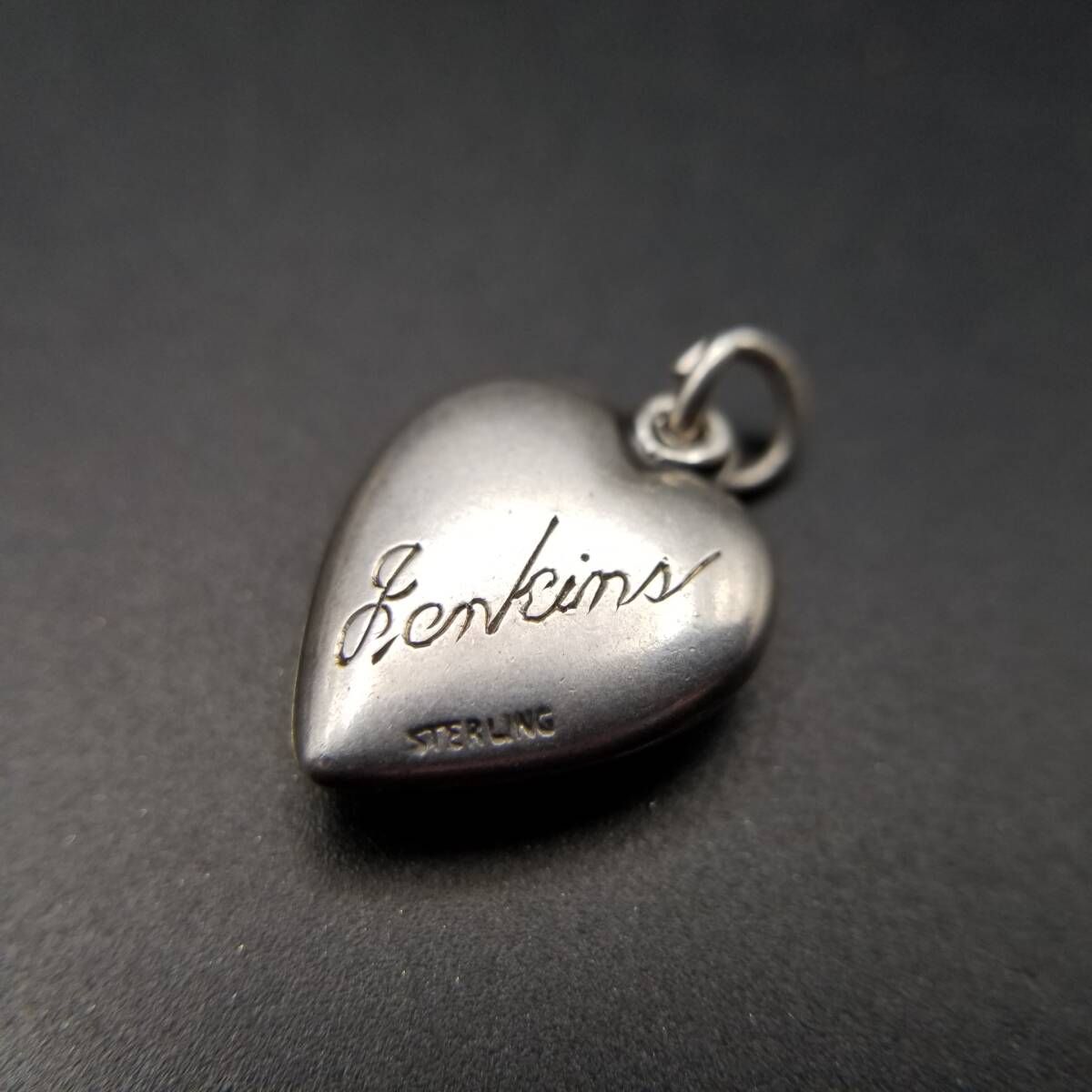 WWII期 ヴィンテージ スウィートハートジュエリー ダブルハート 勿忘草