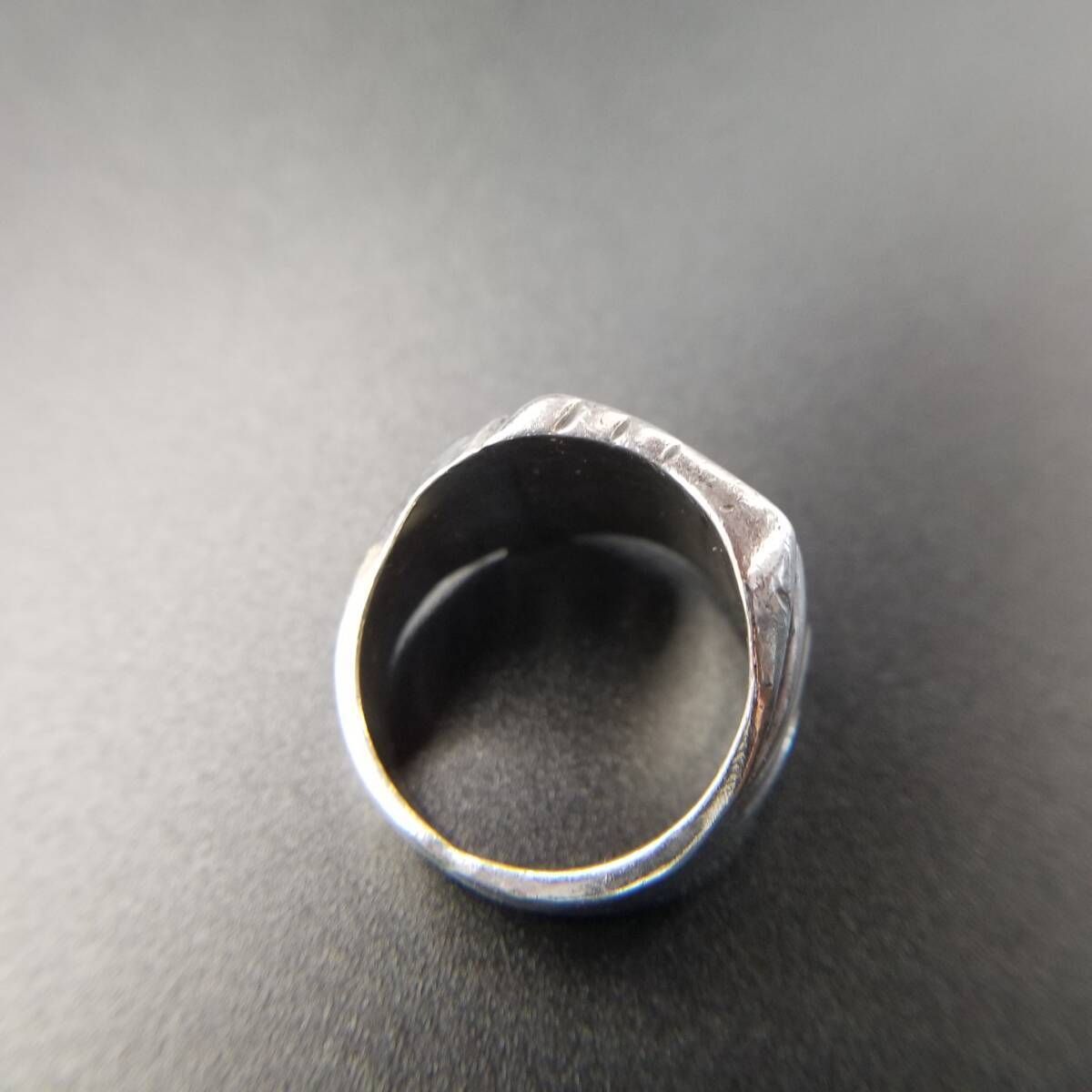  ESPO社製 アールデコ スクエア シグネット イニシャルレター STQ ヴィンテージ リング 925 シルバー 銀 指輪 メンズジュエリー Y 17 N リング 指輪 アクセサリー