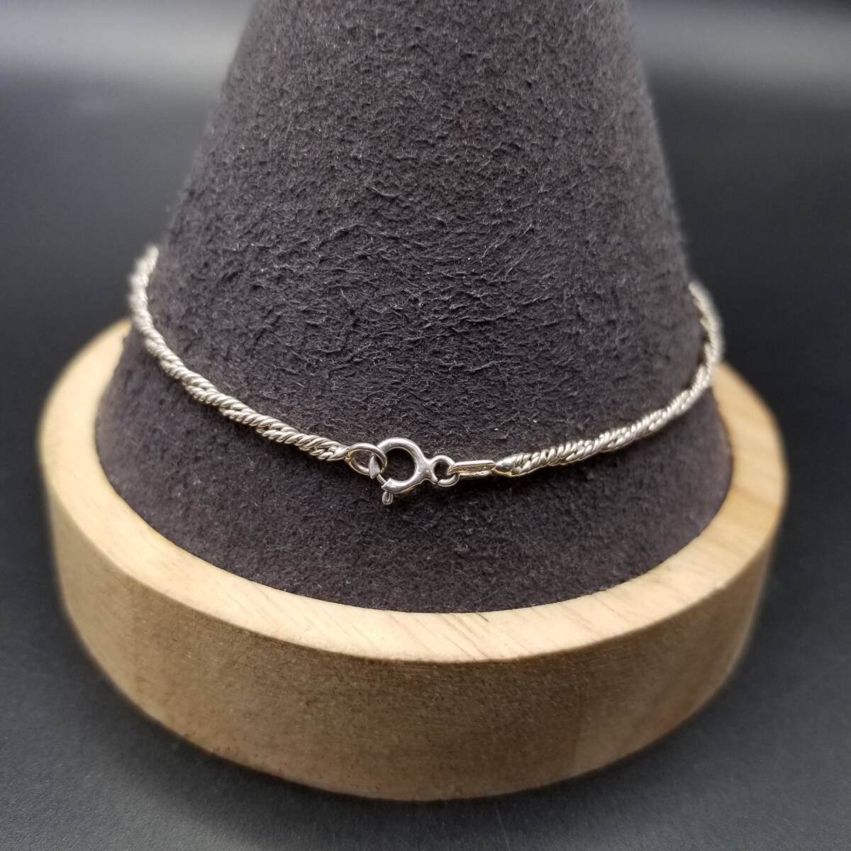 メキシコ 925 シルバー シンプル 細幅 ロープチェーン ヴィンテージ