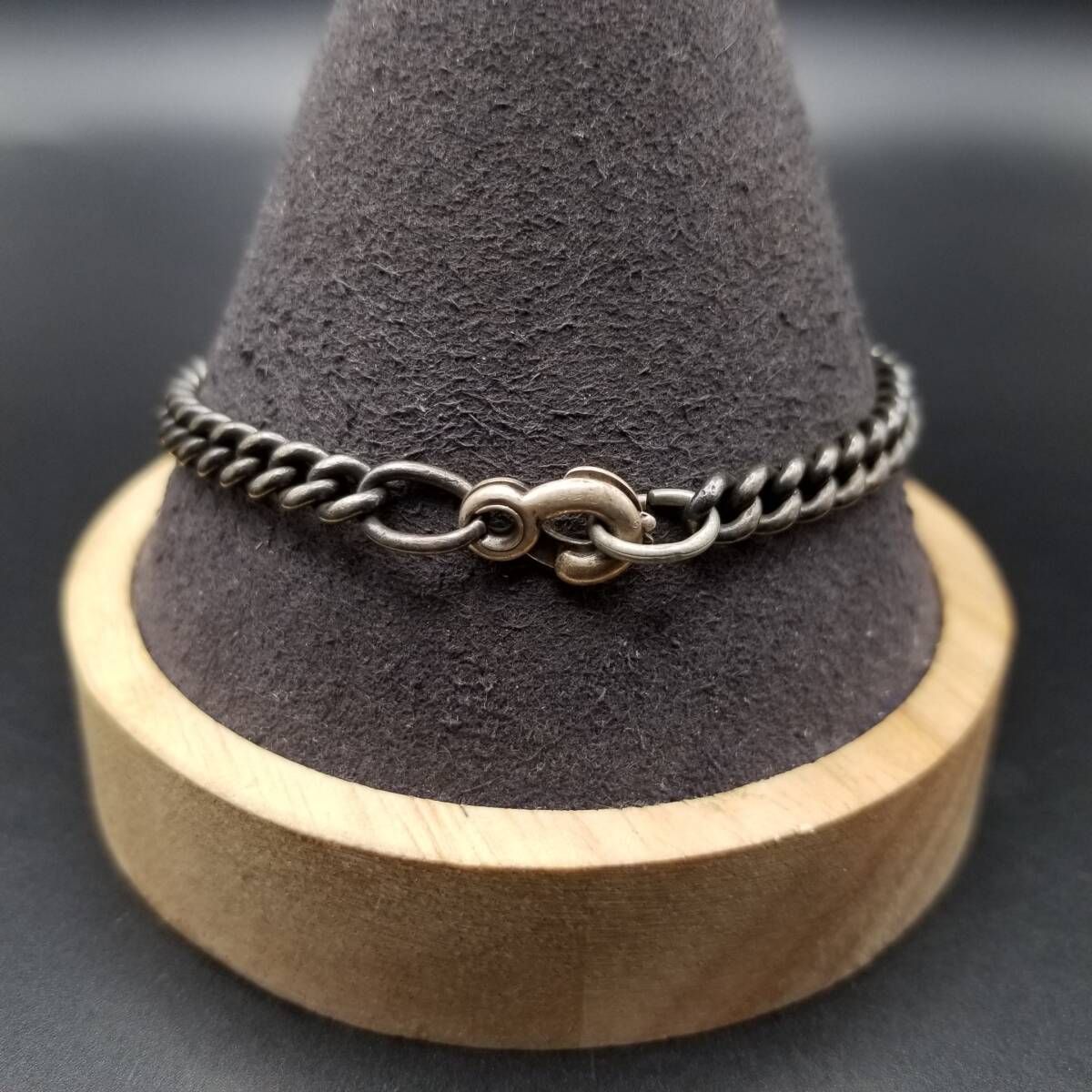  WWII期 US Air Force Pilot Wings ヴィンテージ IDタグ ブレスレット 925 シルバー 銀 ネーム彫金 Earl O Smith ミリタリー Y 24 Z その他 美術品 アンティーク コレクション