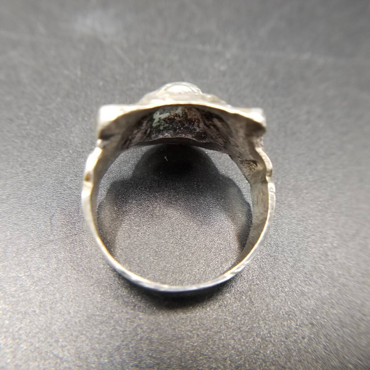 ブルドッグ フェイス 犬 立体彫刻 925 シルバー ヴィンテージ ドッグ