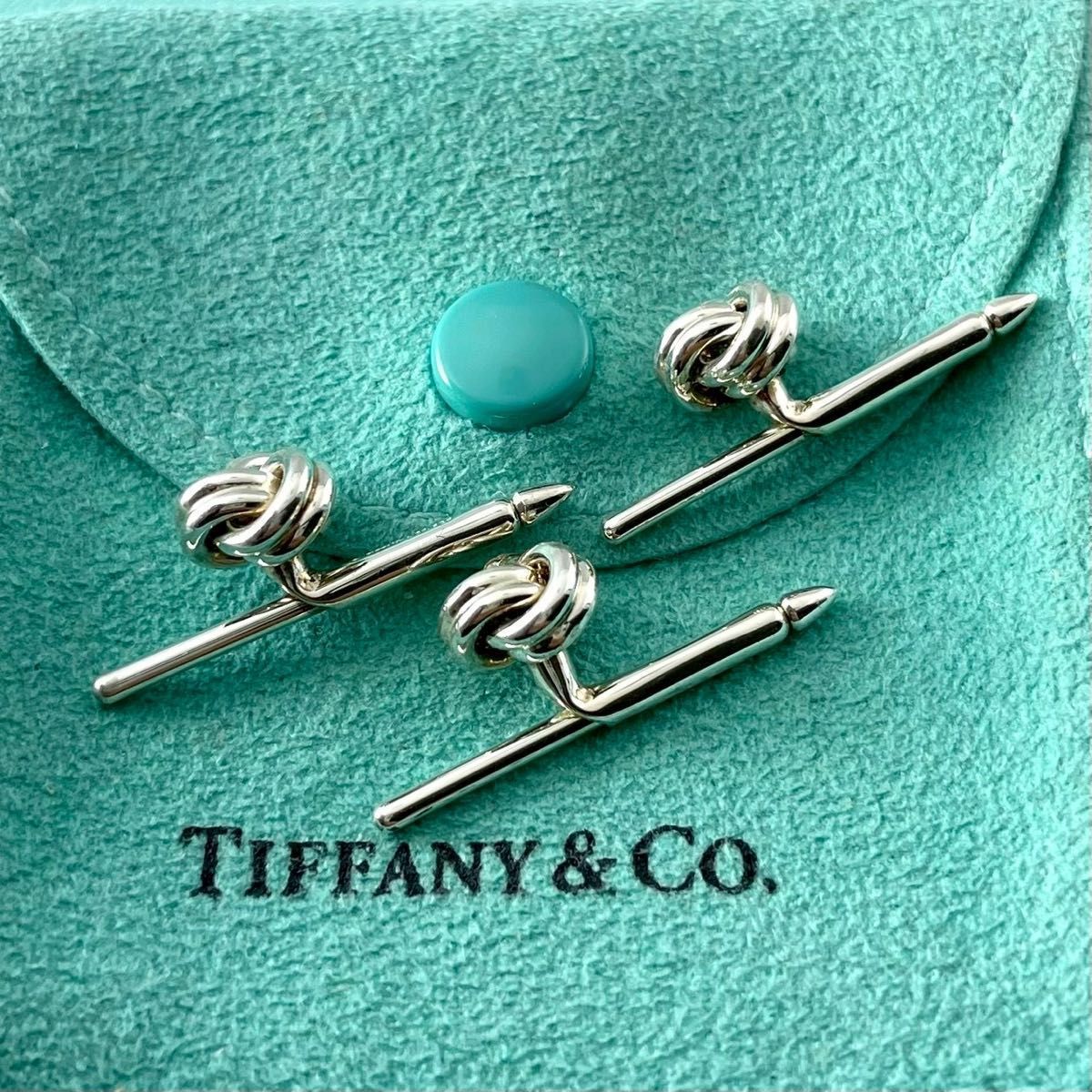 オールドティファニー ツイスト ノット カフス 3個セット シルバー