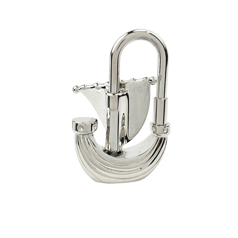 新同 エルメス カデナ ヨット 船 バッグチャーム 2006 SS シルバー 箱 477782 11