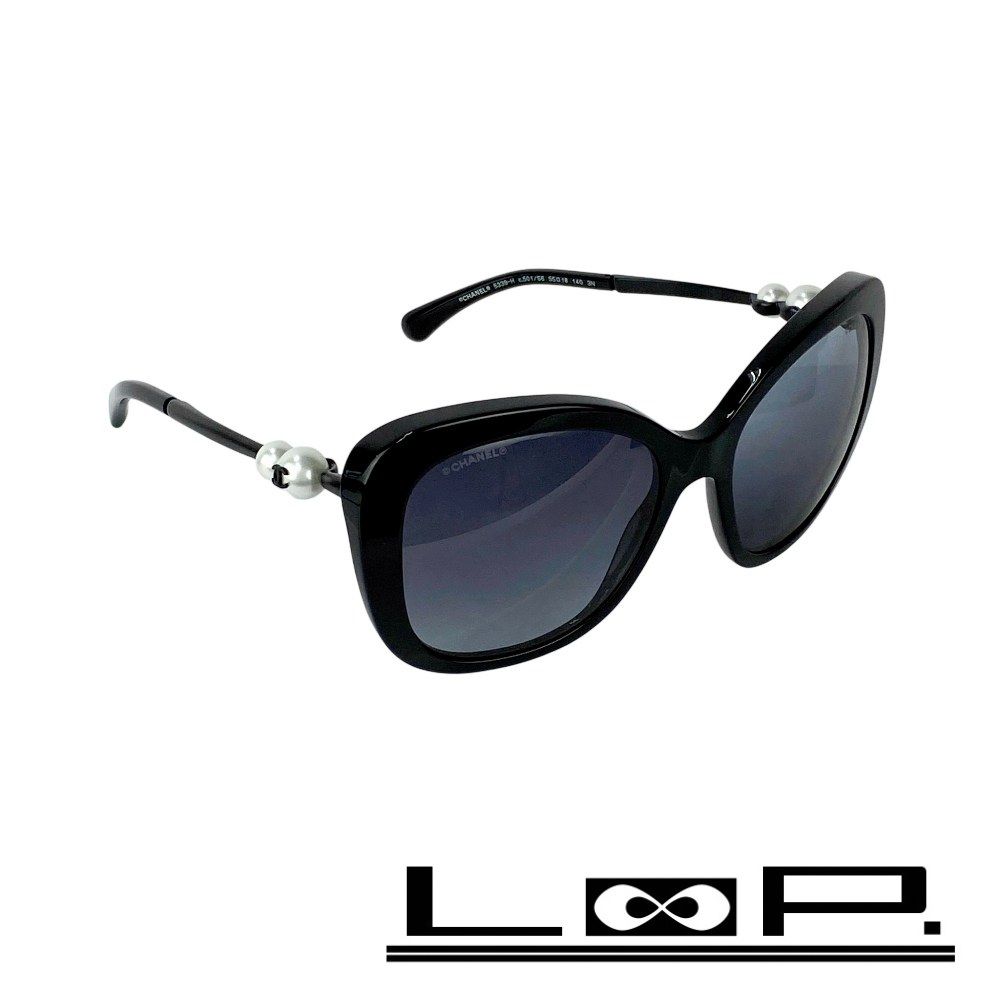 シャネル ココ サングラス 眼鏡 フェイクパール ブラック 5339-H 55 18 140 3N 箱 477874 11