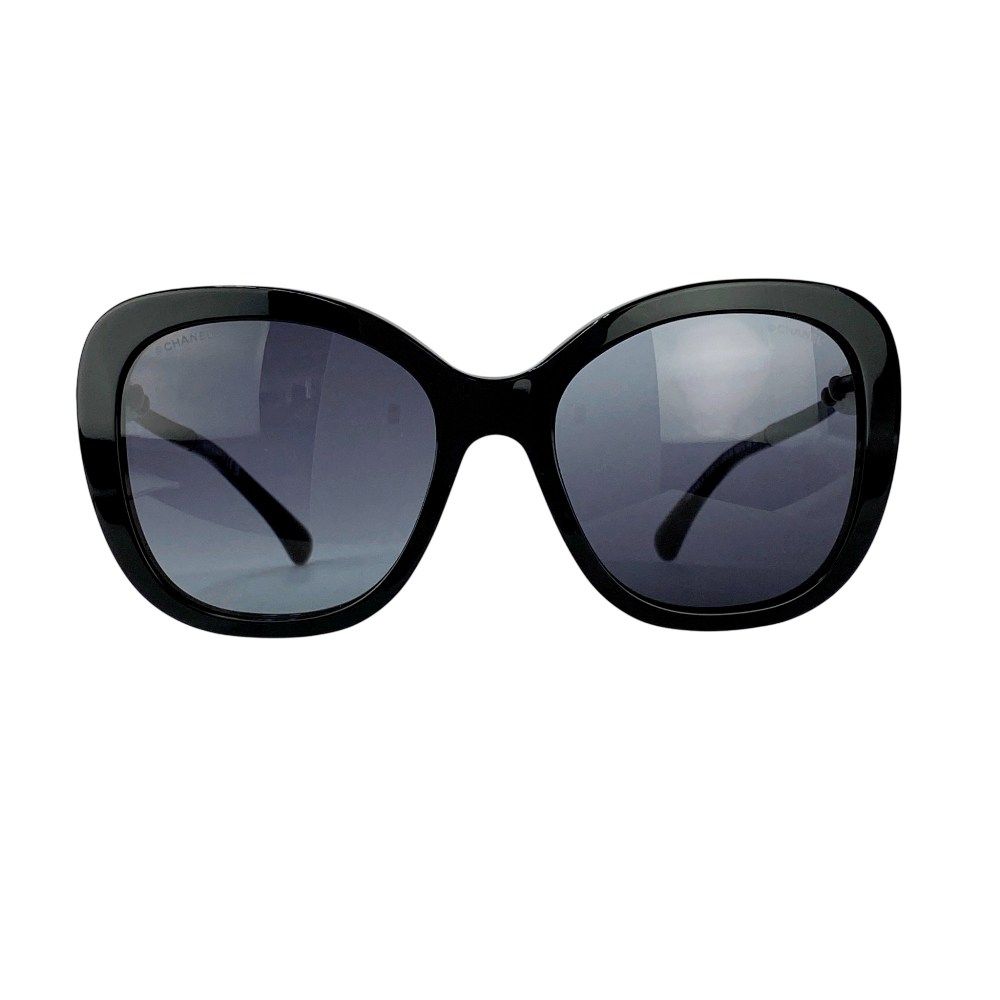 シャネル ココ サングラス 眼鏡 フェイクパール ブラック 5339-H 55 18 140 3 N 箱 477874 11