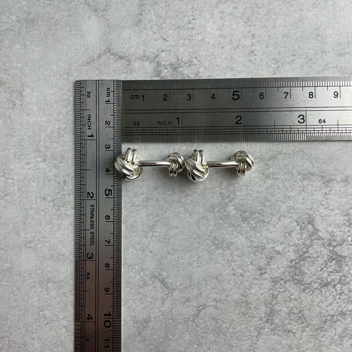 オールドティファニー ツイスト ノット カフス シルバー 925 P6f