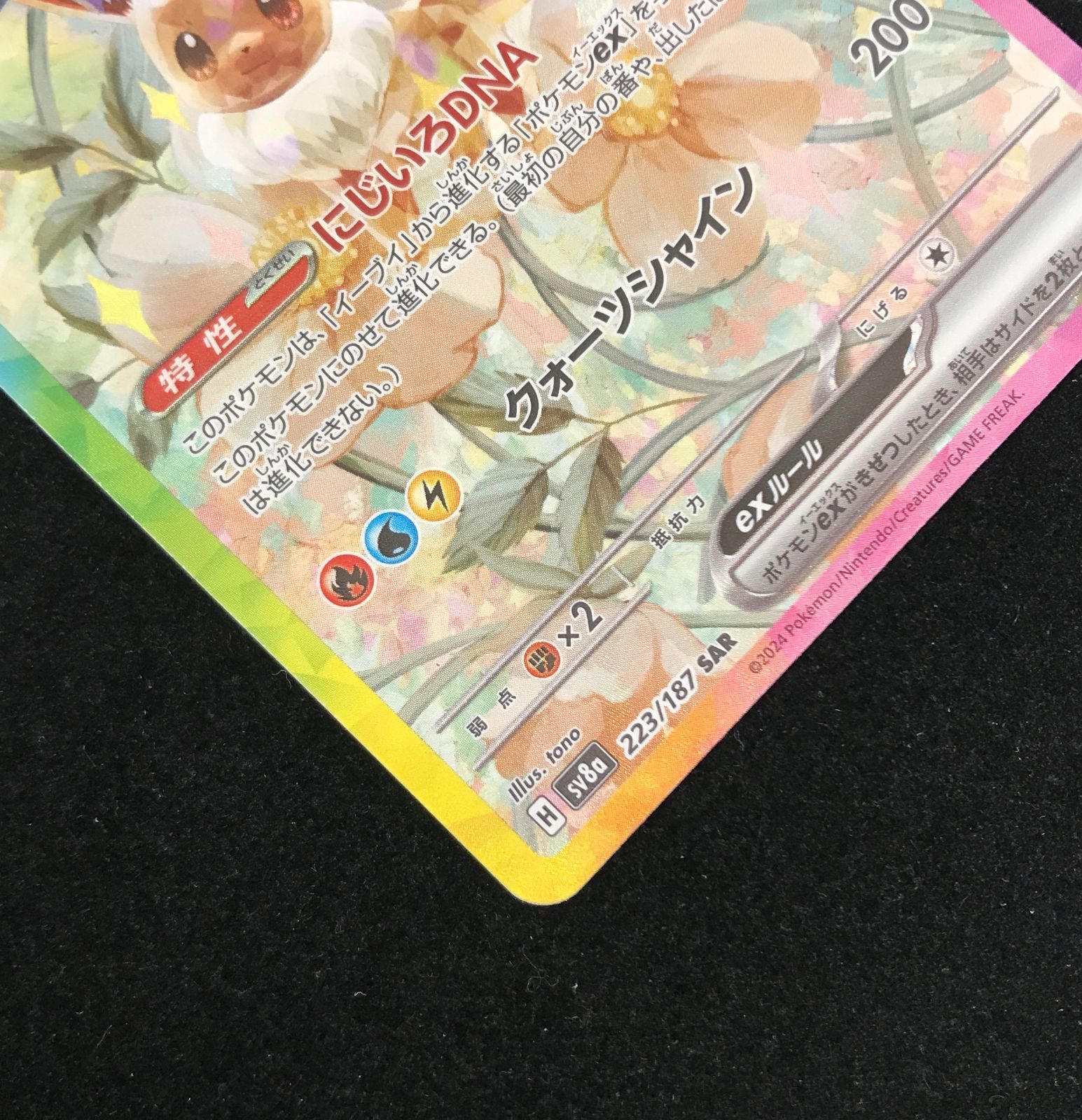 ポケモンカードゲーム ポケカ イーブイex SAR SV8a-223 ハイクラス