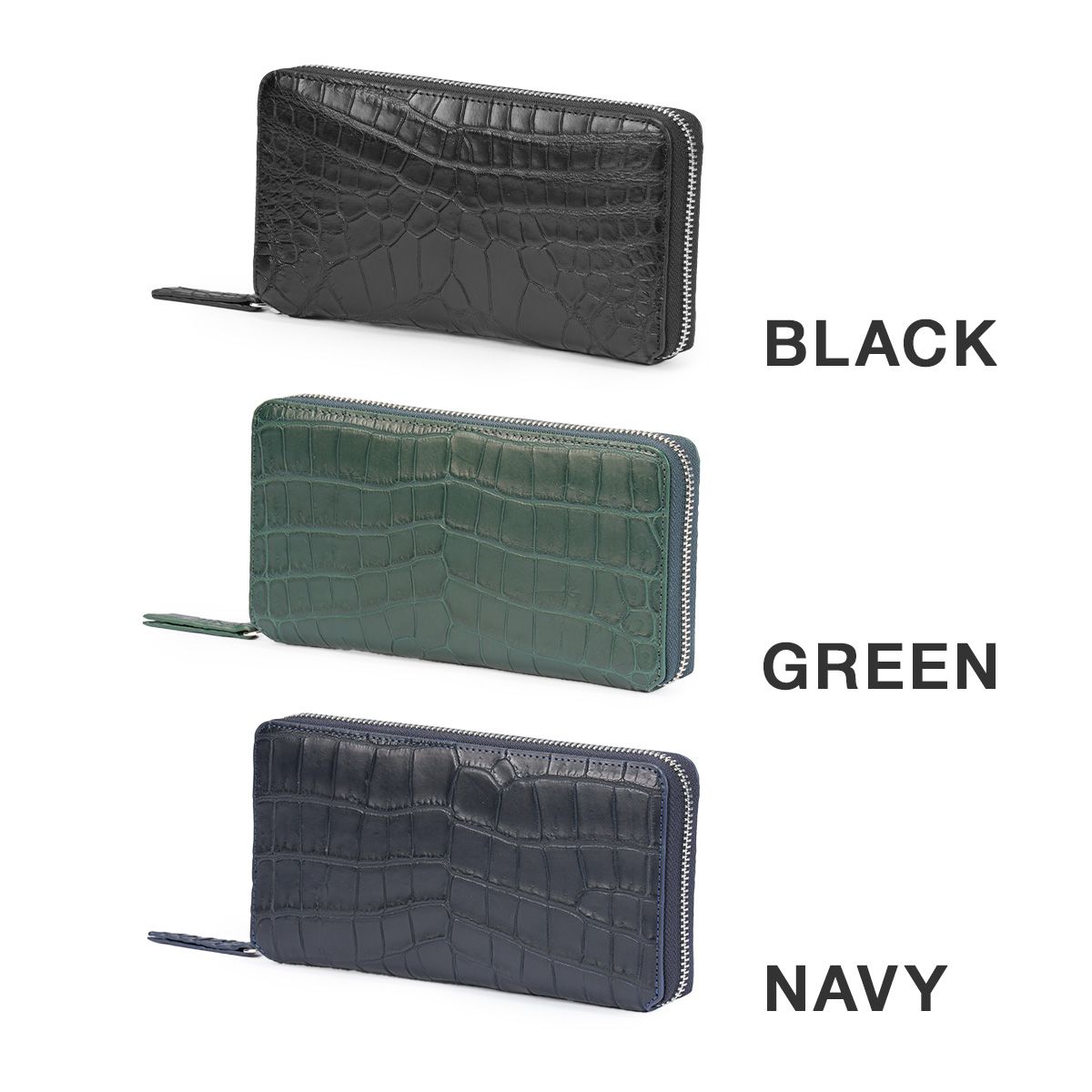 新商品 井野屋 クリード クロコダイル round long ラウンド長財布 CROCODILE creed-456c113
