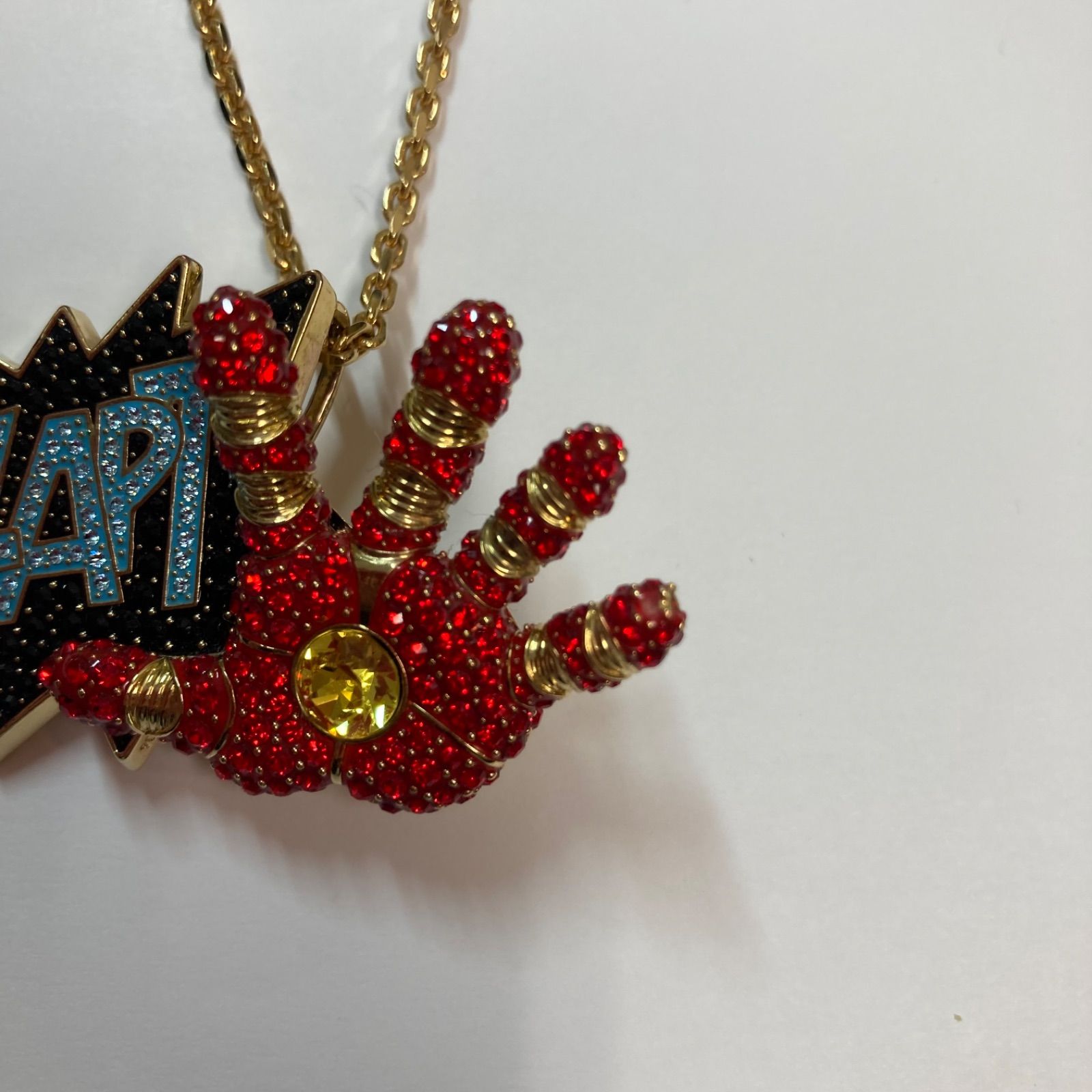 スワロフスキー ネックレス ブローチ Marvel Iron Man マーベル アイアンマン マルチ ゴールド ペンダント ジュエリー