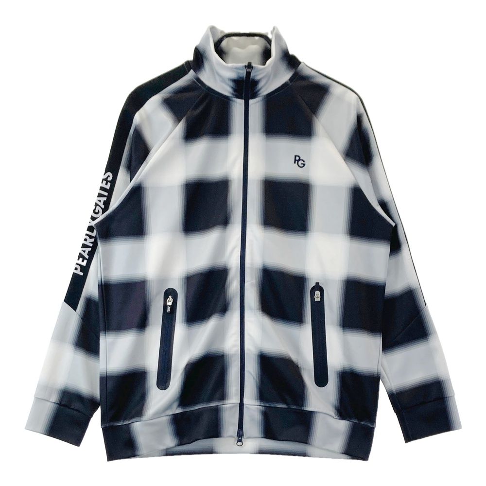 サイズ 6 PEARLY GATES パーリーゲイツ ストレッチジャケット チェック グレー系 240003001854 ゴルフウェア メンズ ストスト