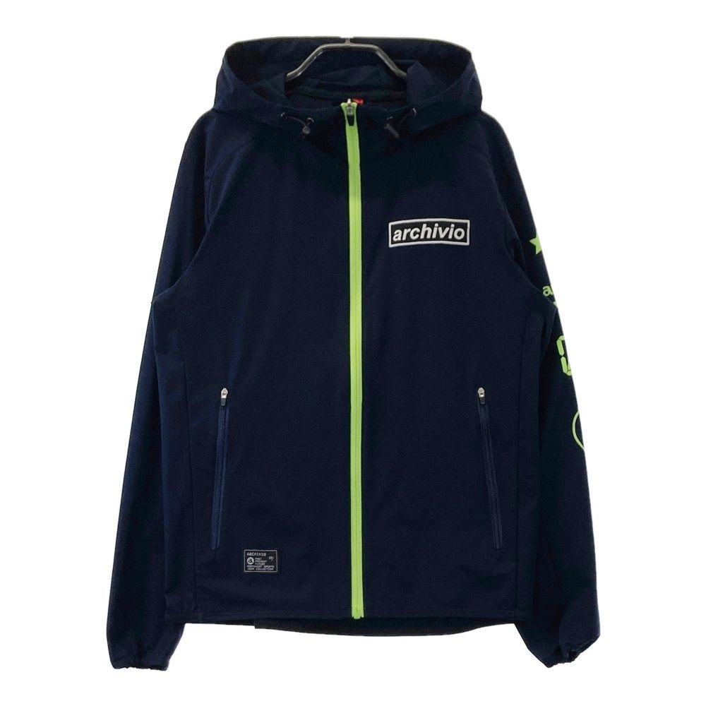 サイズ 46 ARCHIVIO アルチビオ フード付 長袖 ジップジャケット ネイビー系 240101554903 ゴルフウェア メンズ ストスト