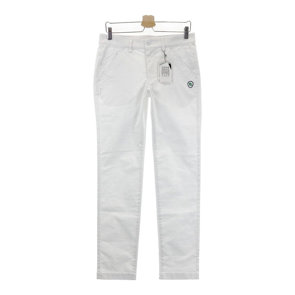 サイズ 4 PEARLY GATES パーリーゲイツ ストレッチパンツ ウエストロゴ ホワイト系 ゴルフウェア メンズ ストスト