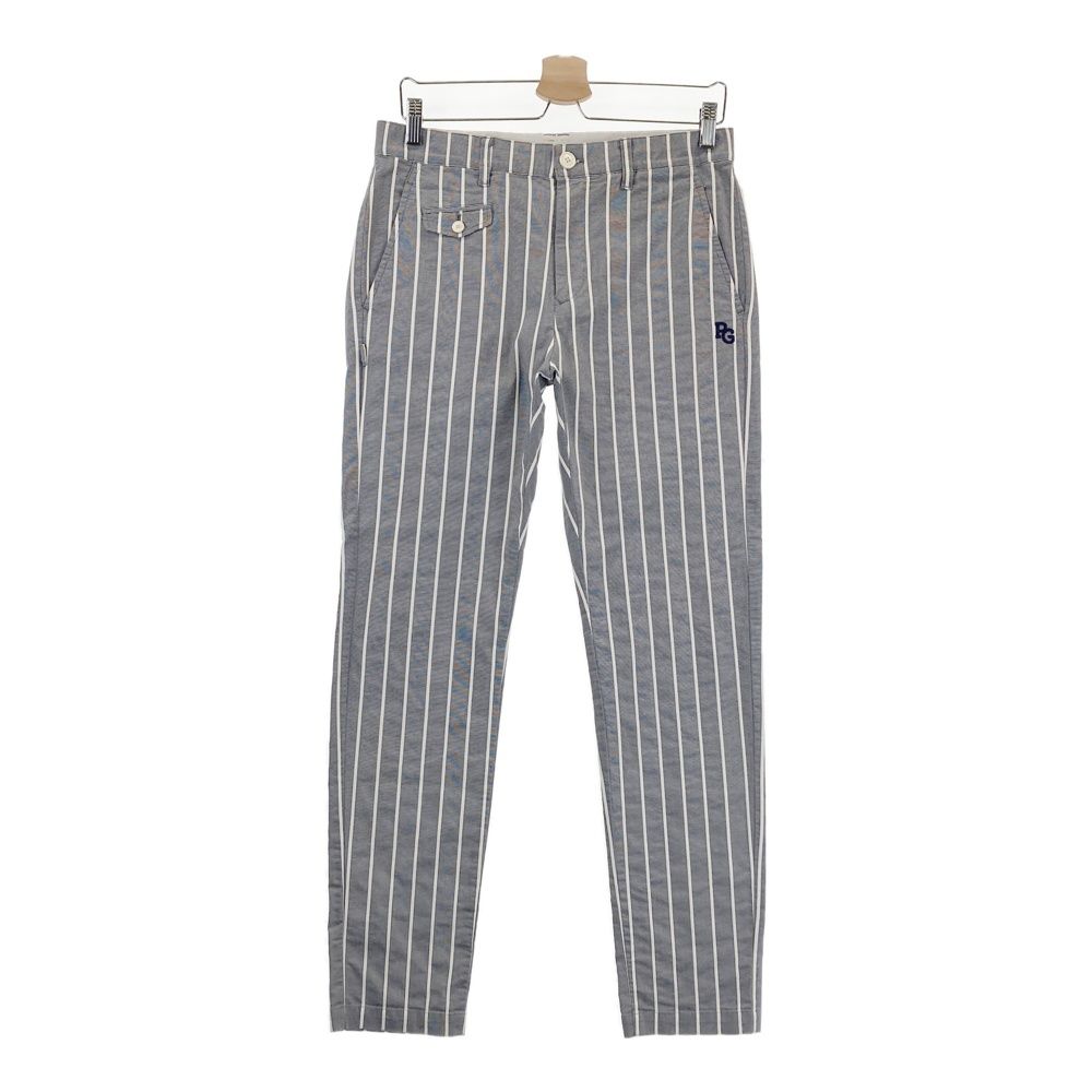 サイズ 4 PEARLY GATES パーリーゲイツ ロングパンツ ストライプ柄 ネイビー系 240101559487 ゴルフウェア メンズ ストスト