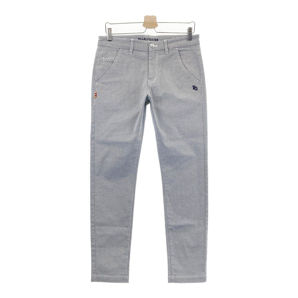 サイズ 4 PEARLY GATES パーリーゲイツ ストレッチパンツ 総柄 ネイビー系 240101559491 ゴルフウェア メンズ ストスト