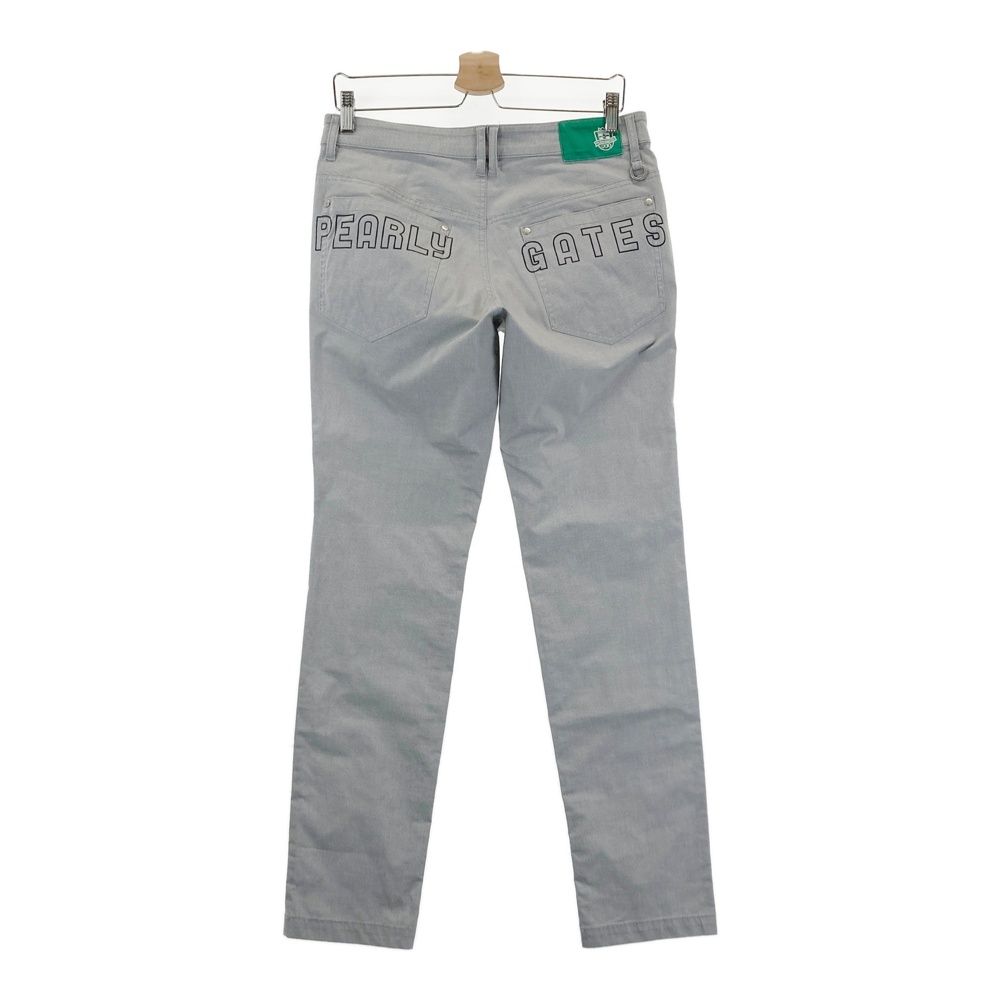 パーリーゲイツ　総柄　ストレッチ　パンツ　ゴルフウェア　グレー系　サイズ6 サイズ：4 PEARLY GATES パーリーゲイツ 30周年モデル ストレッチ