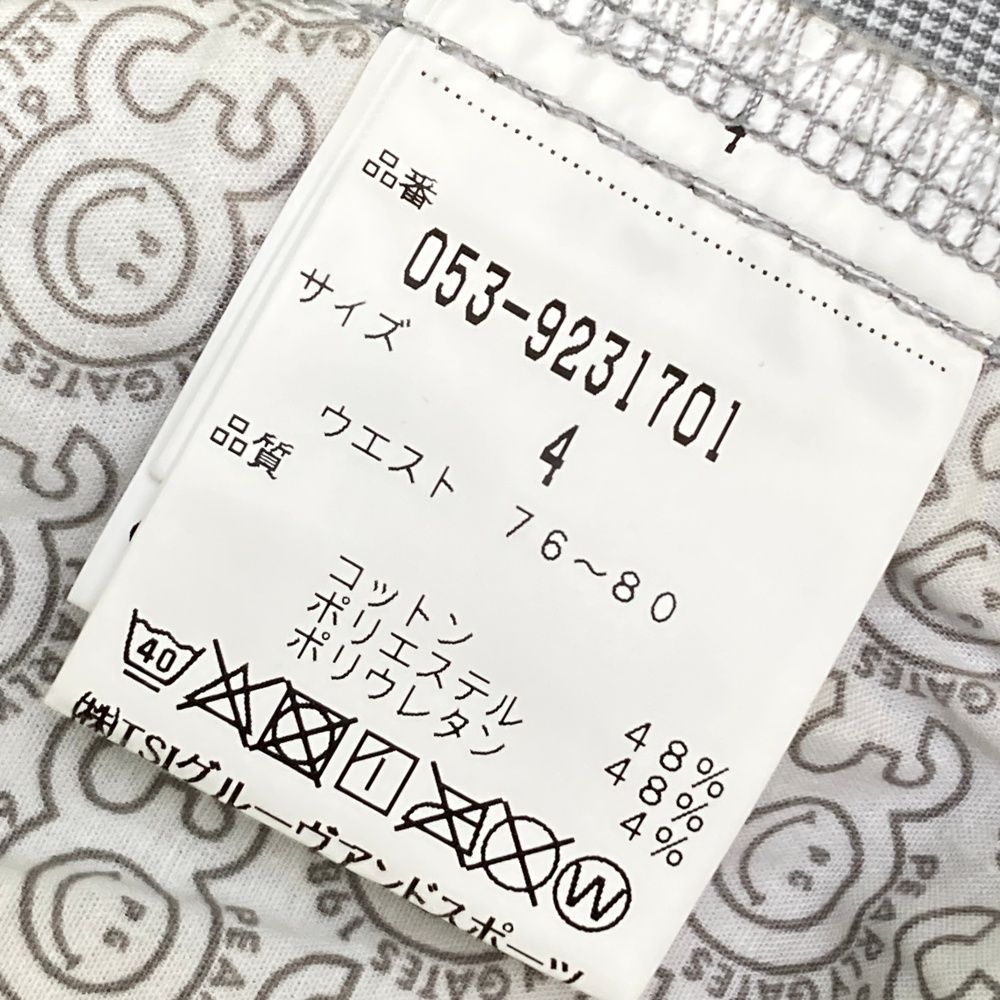 新品未使用タグ付　30周年モデル　パーリーゲイツ　パンツ　サイズ4 サイズ：4 PEARLY GATES パーリーゲイツ 30周年モデル ストレッチ