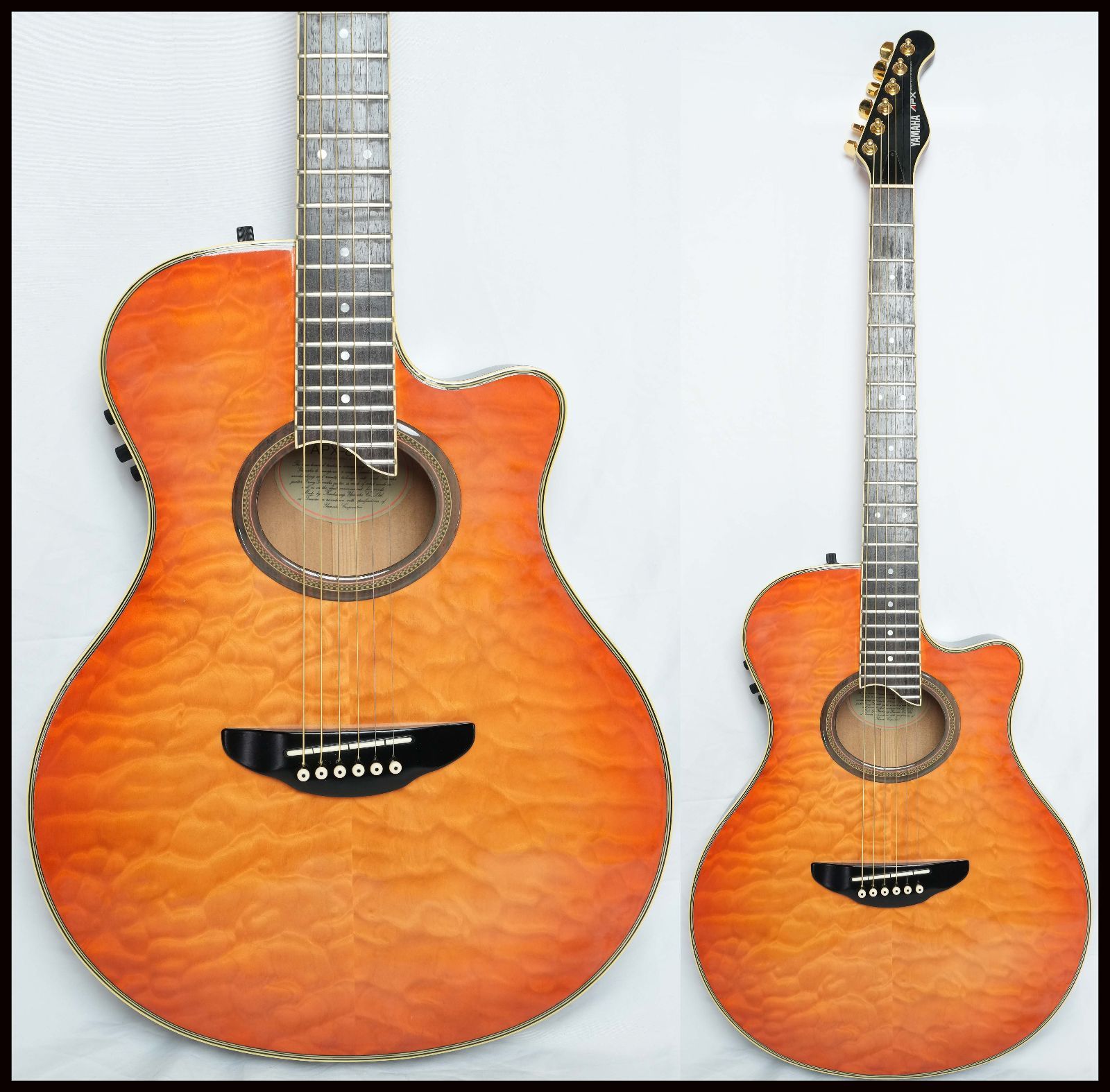 YAMAHA APX-8 QM Amber プリアンプ不良 エ コ シングルヘッド HC付