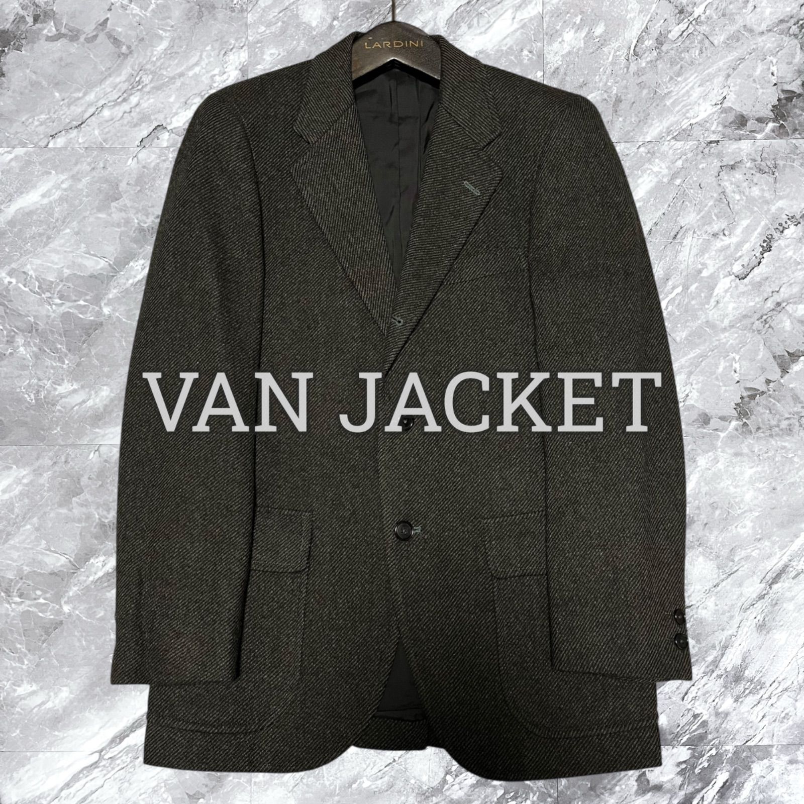 極美品 VAN JACKET ヴァンヂャケット テーラードジャケット ウール 段