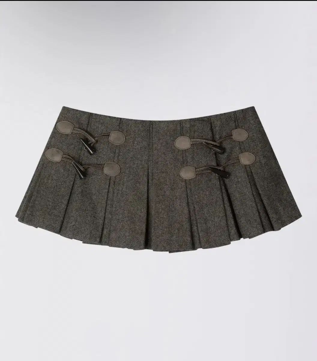 スカルプター ウール マイクロ ラップスカート ベージュ