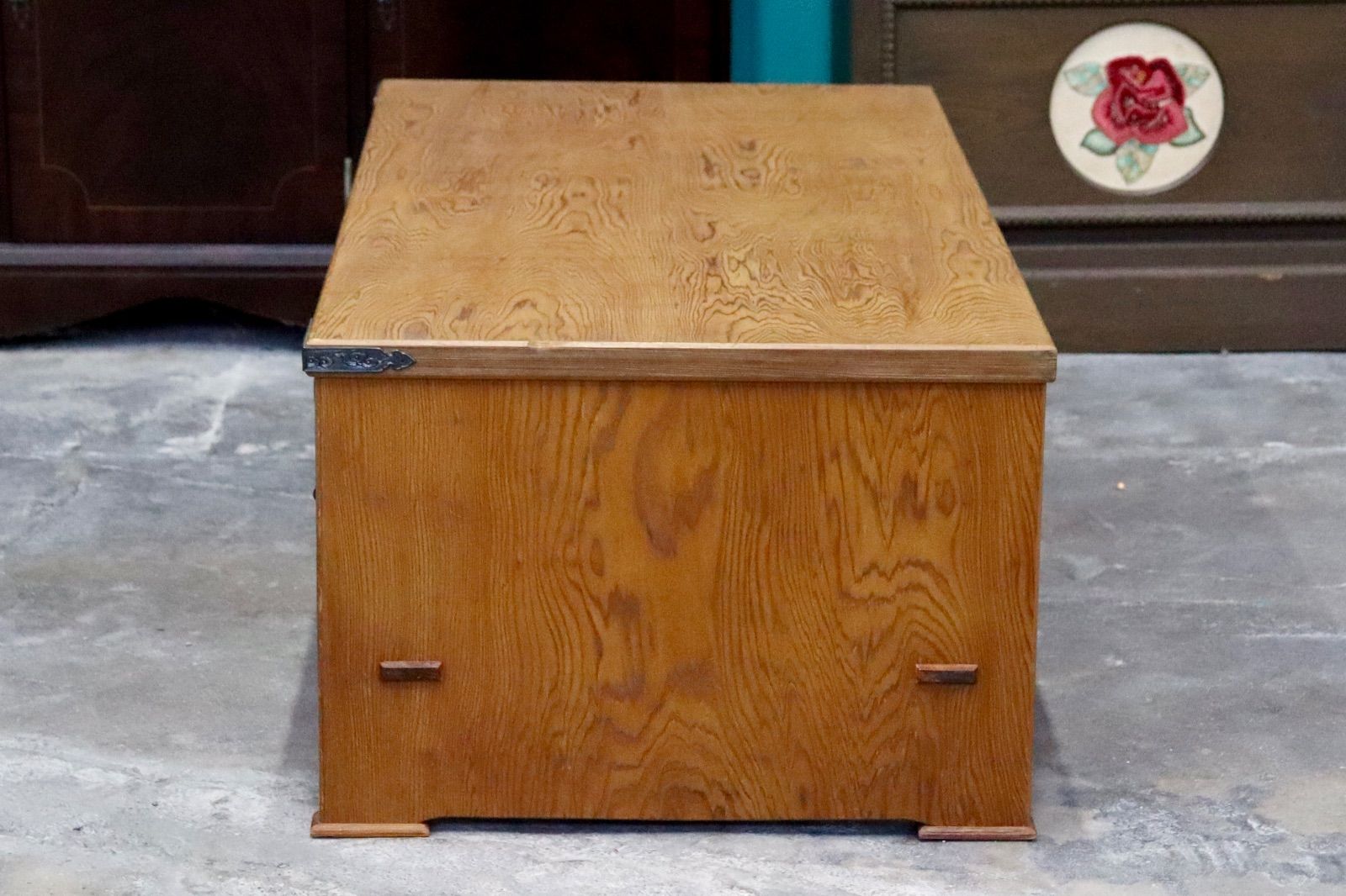 GMIK484○世界遺産屋久杉 民芸家具 文机 座敷机 座卓 ローテーブル