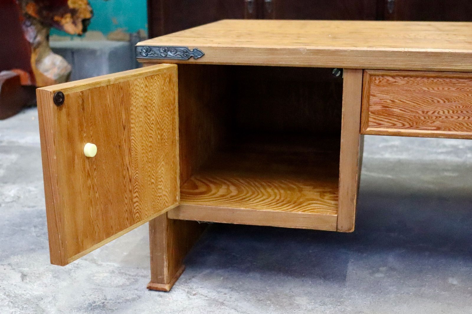 GMIK484○世界遺産屋久杉 民芸家具 文机 座敷机 座卓 ローテーブル