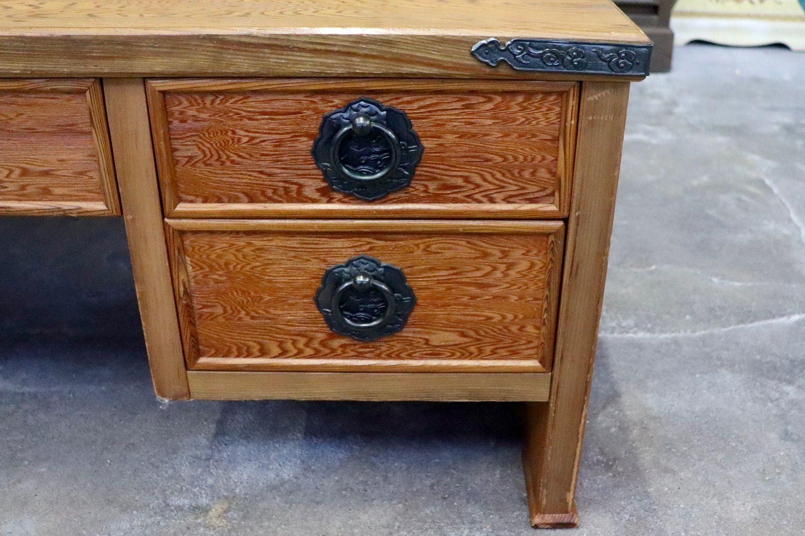 GMHH359A○世界遺産屋久杉 民芸家具 文机 座敷机 座卓 ローテーブル 作 GMIK484○世界遺産屋久杉 民芸家具 文机 座敷机 座卓 ローテーブル