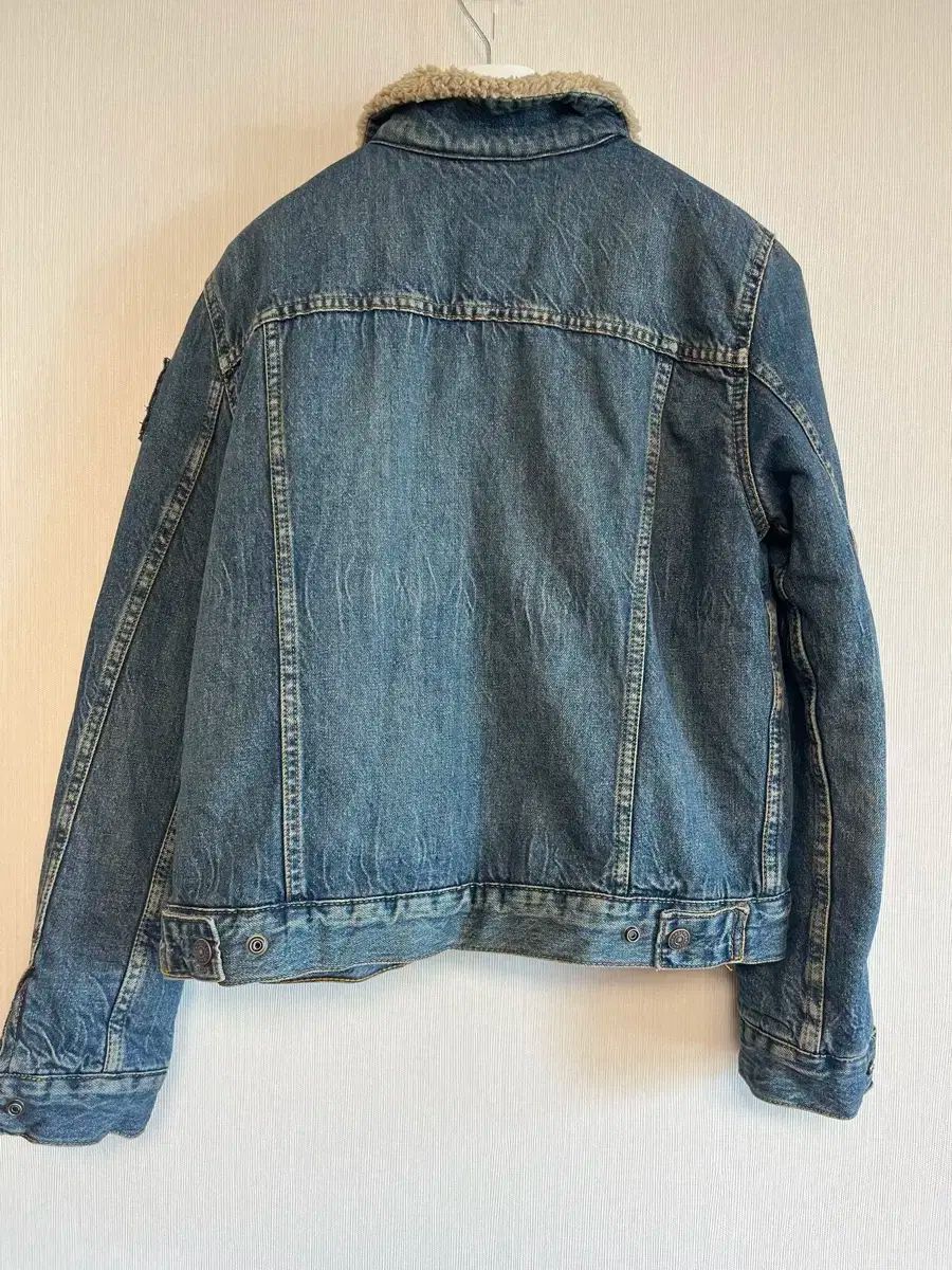 1-2回着用 ポロ ジュニア シープスキン デニム トラッカー ジャケット XL 18-20
