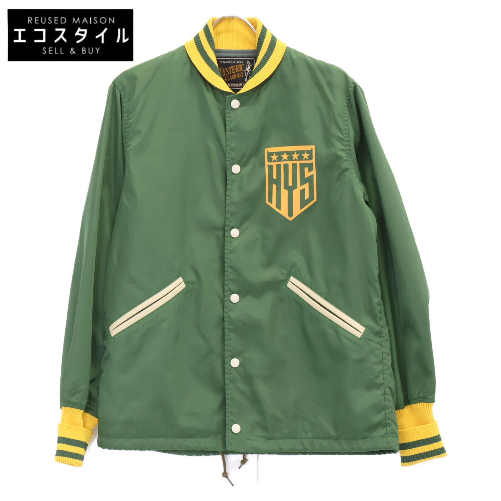 HYSTERIC GLAMOUR ヒステリックグラマー 02173AB02 ヒスロゴプリント コーチ S