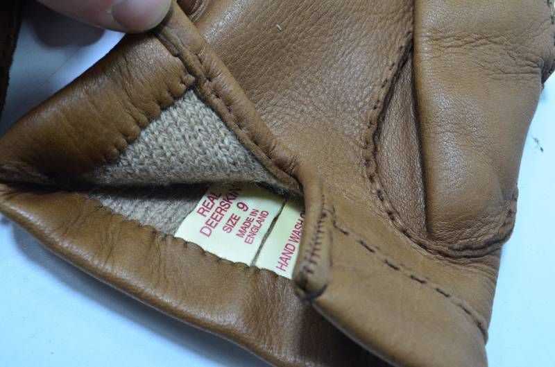 鹿革手袋 英国製