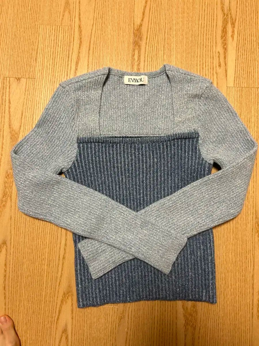  エブモウ スターシップスクエア スタシネックニット 長袖 ニット セーター