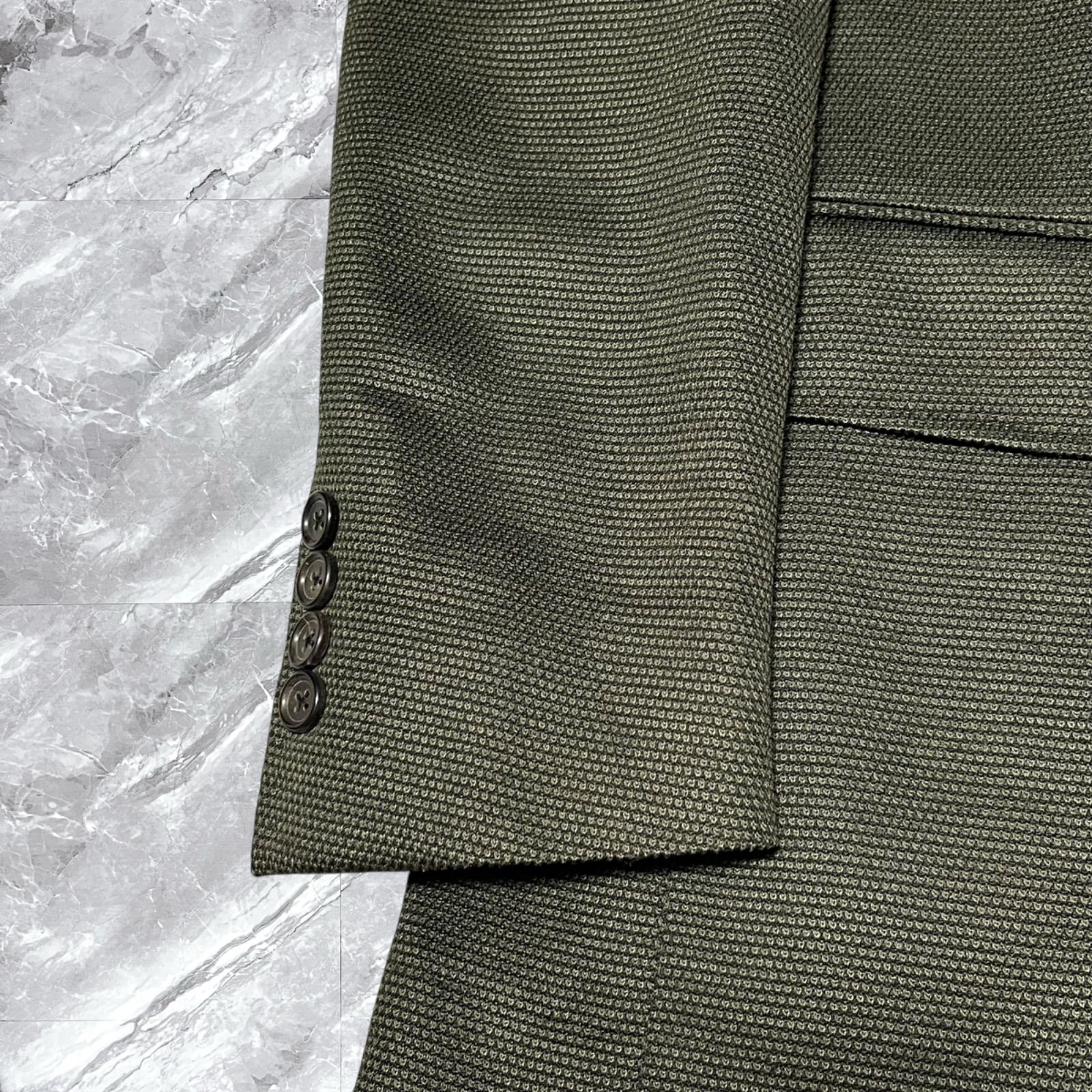 ポールスチュアート リネン テーラードジャケット 背抜き ベージュ 40 極美品 Paul Stuart ポールスチュアート 極美品 テーラードジャケット