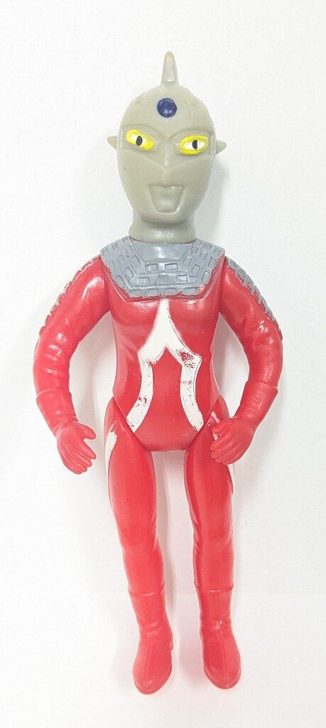 マルサン マルサン/VINソフビ ウルトラセブン/約23㎝/朱&グレー成型