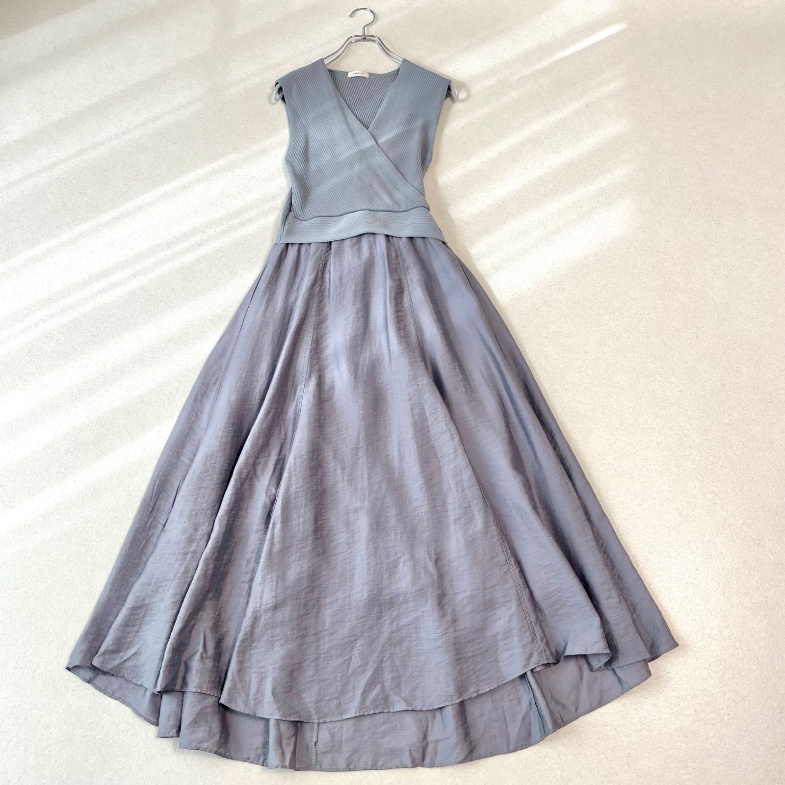 FRAY I.D フレイアイディ カシュクールリブニットコンビワンピース 