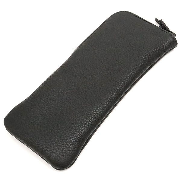 広尾店 クロムハーツ CHROME HEARTS メガネケース ソフトケース ダガージップ クロスパッチ 眼鏡ケース 黒 17679