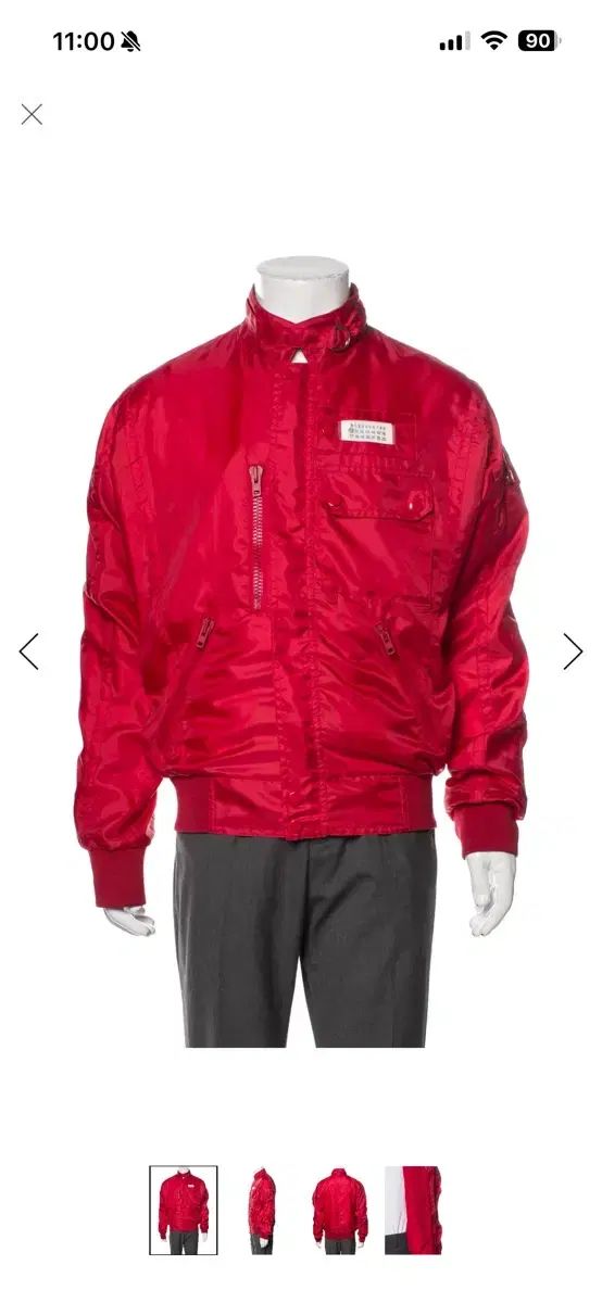 Maison Margiela メゾンマルジェラ レッド ウィンドブレーカー