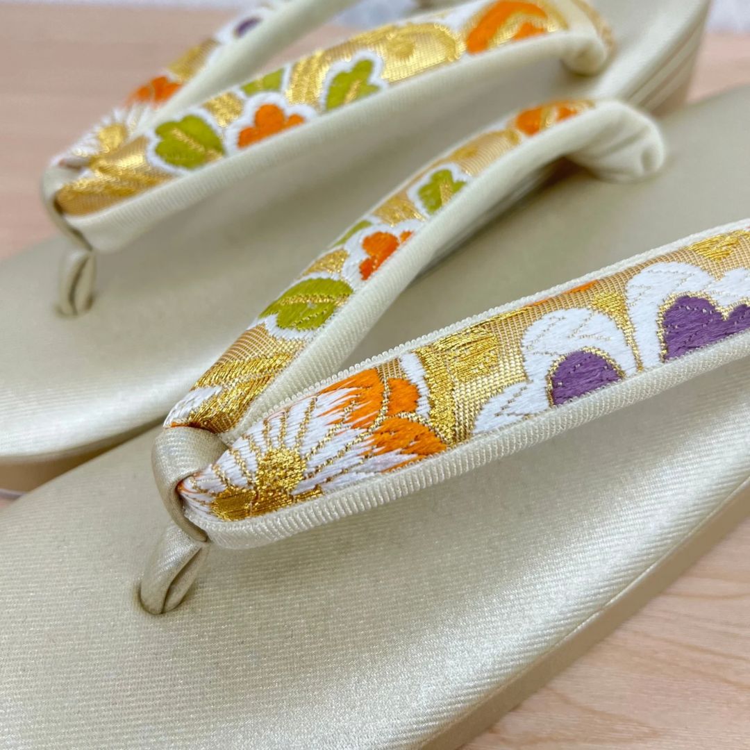 草履バッグ 沙織 西陣織 正絹 Mサイズ zb-005