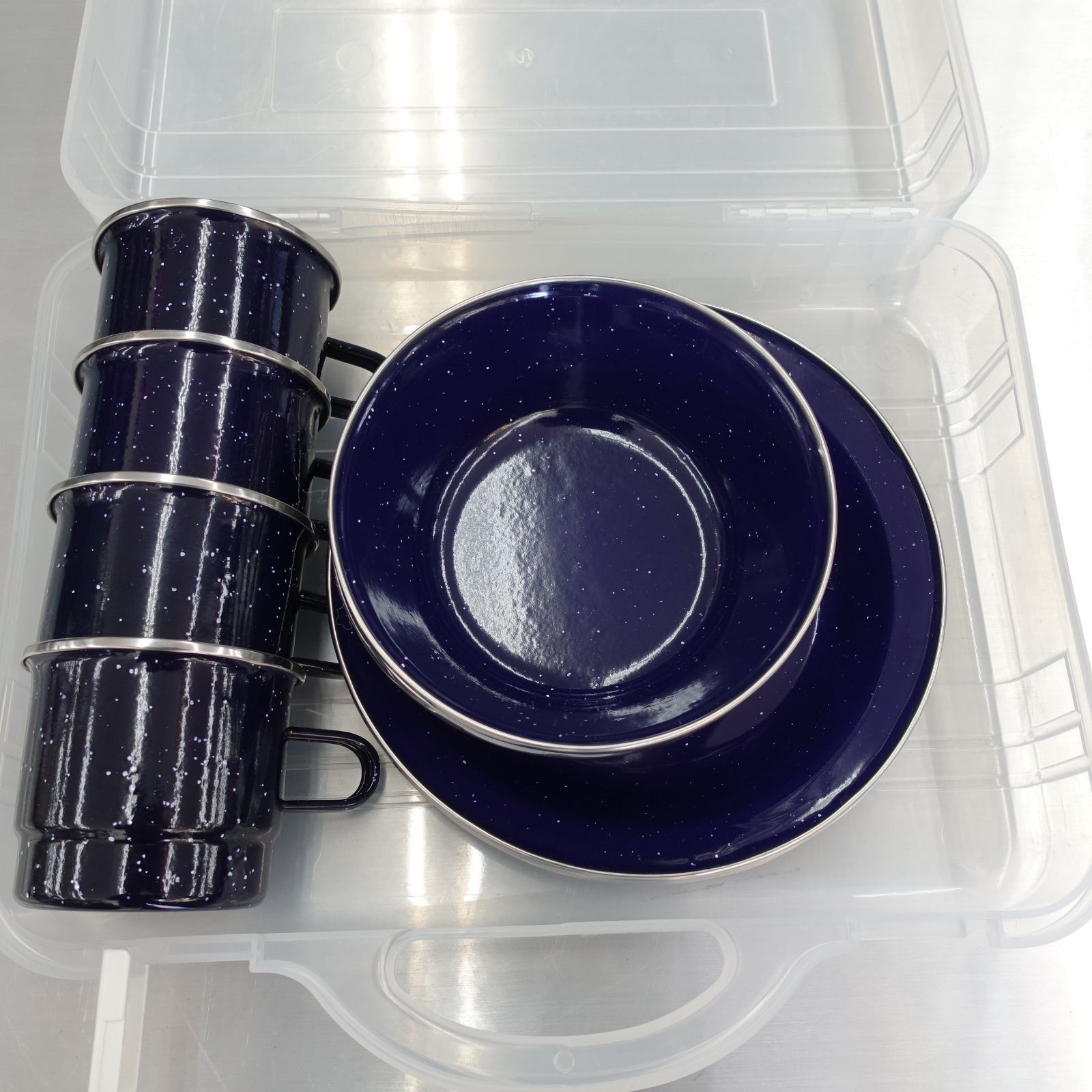 キャプテンスタッグ CAPTAIN STAG ウエスト ホーロー食器セット