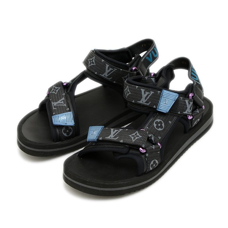 ルイ・ヴィトン パナマライン サンダル ナイロン/ラバー ブラック