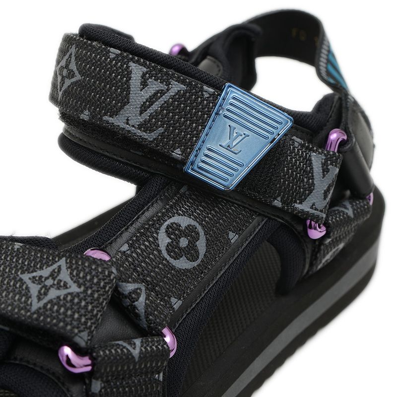 ルイ・ヴィトン パナマライン サンダル ナイロン/ラバー ブラック