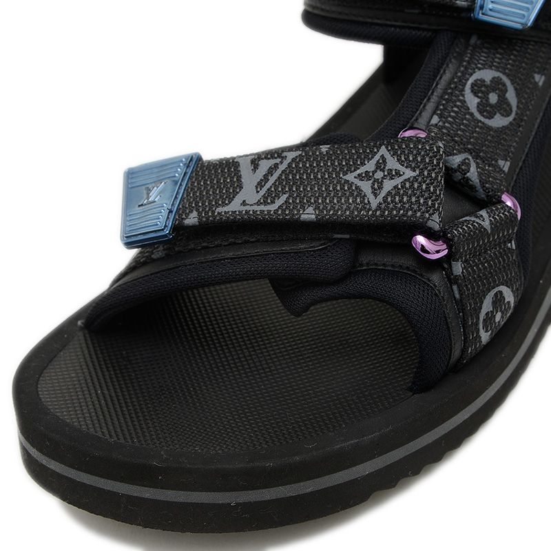 ルイ・ヴィトン パナマライン サンダル ナイロン/ラバー ブラック