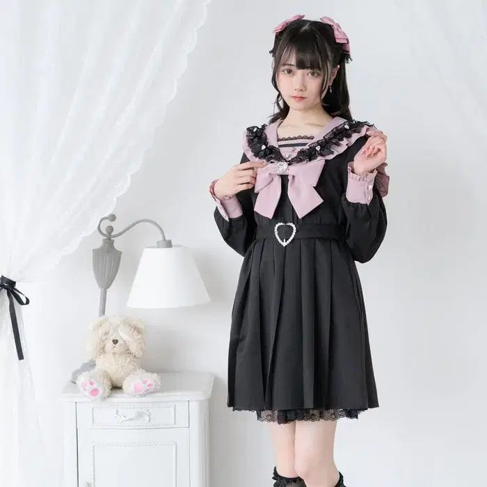  ディアマイラブ セラ ワンピース セットアップ 量産型地雷系 リズリサ マズ サクレットハニー 長袖 七分袖 ミニワンピース