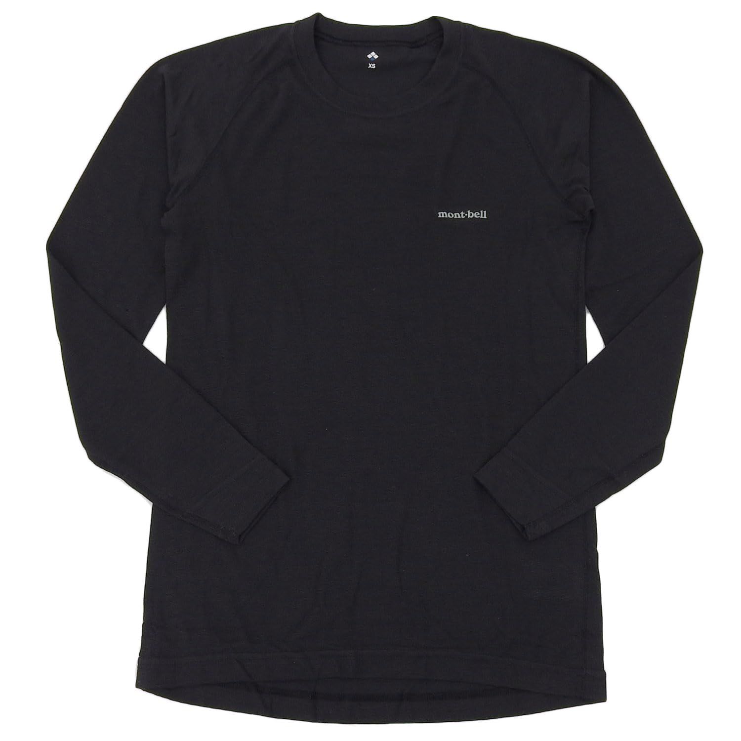 モンベル アンダーウェア メンズ インナー ジオライン L W ラウンドネックシャツ 1107732 ブラック BK XL