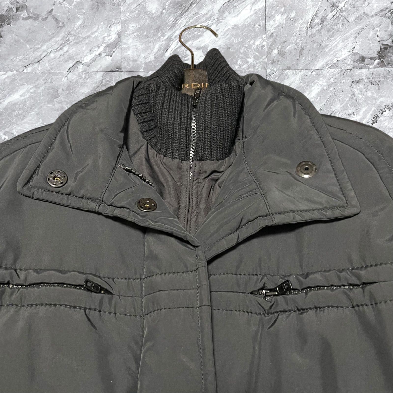 allegri アレグリ ナイロン 中綿コート ベルテッドコート ロングコート