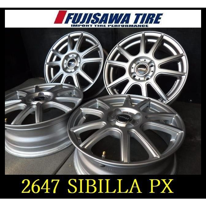 2647 SIBILLA PX 15 x 5 J 4穴 PCD 100 42 4本