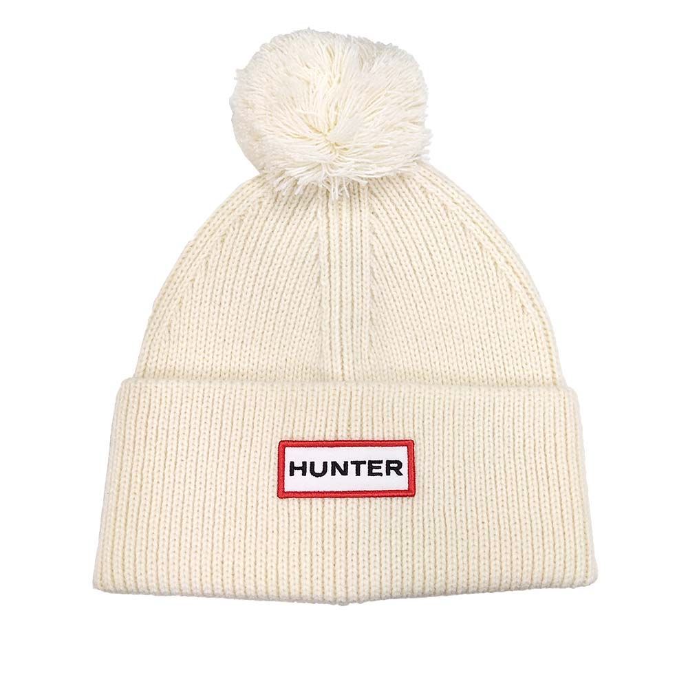 HUNTER ANTIQUE WH ポンポン付きニット帽＆マフラーセット