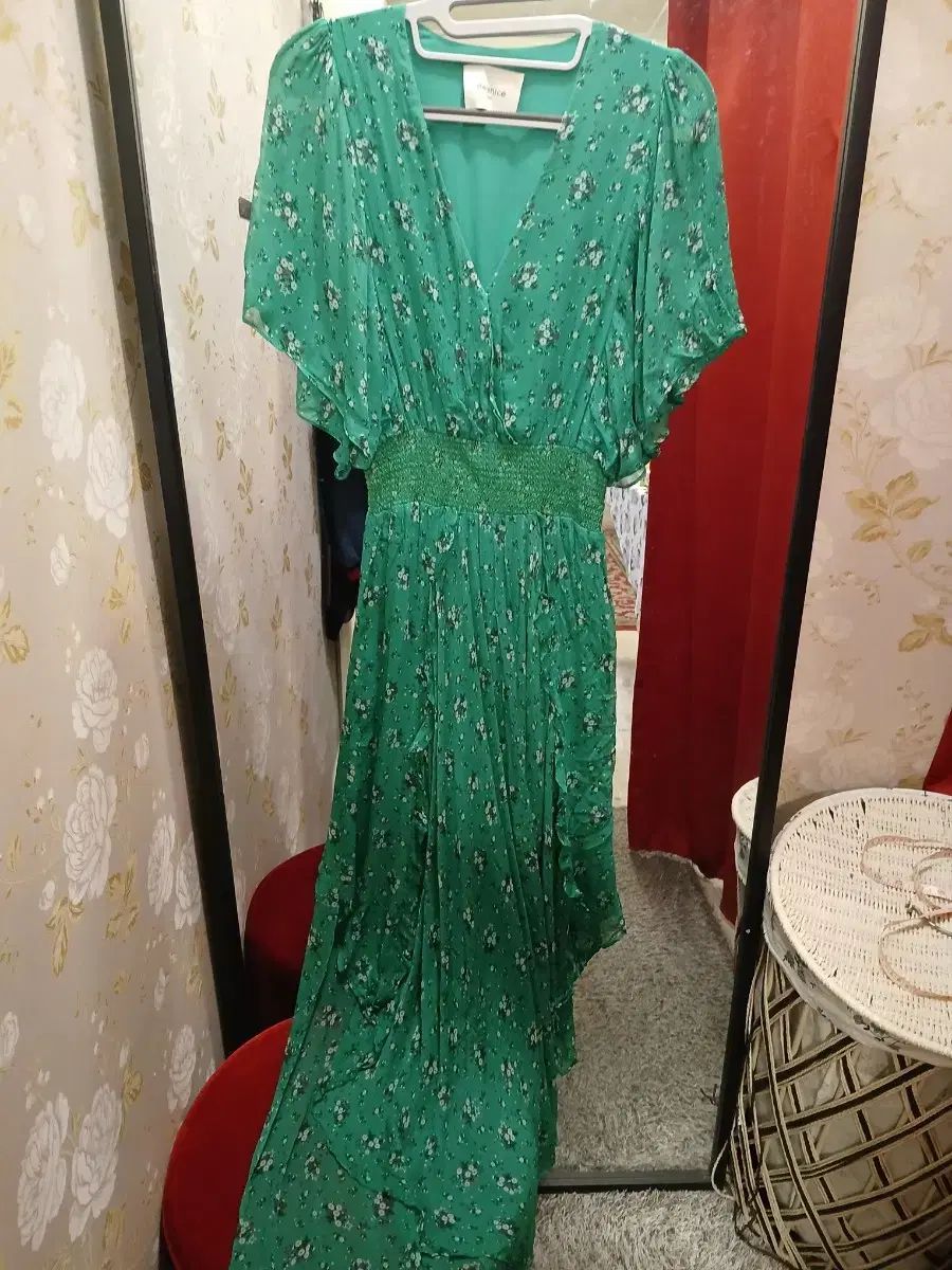 6 29 ベルニース Berenice フローラル パータン シフォン ロング ONE PIECE