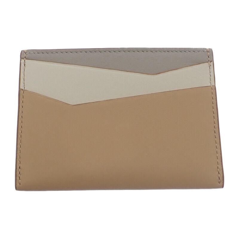 LOEWE パズルプレーン カードケース カーフ ベージュ レディース 小物